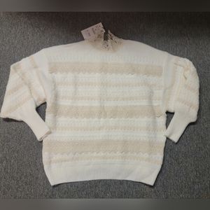 Zara oversized beige/cream sweater, Small